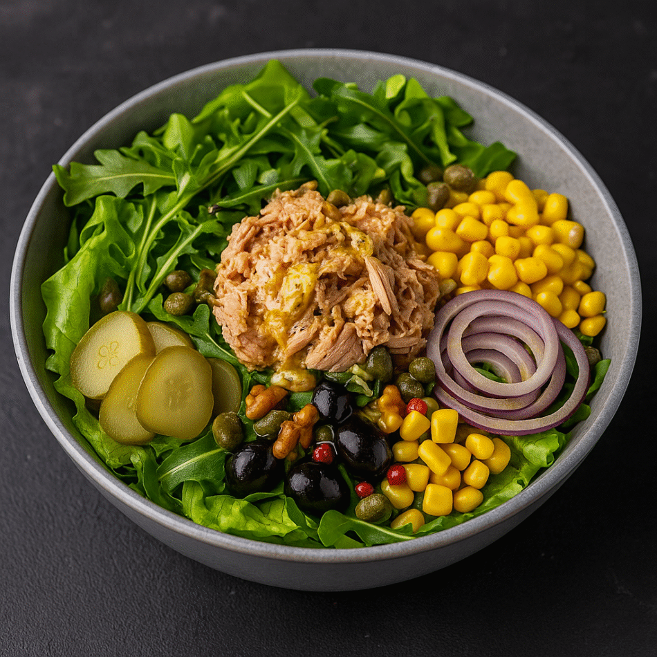 Ton Balıklı Capri Salata